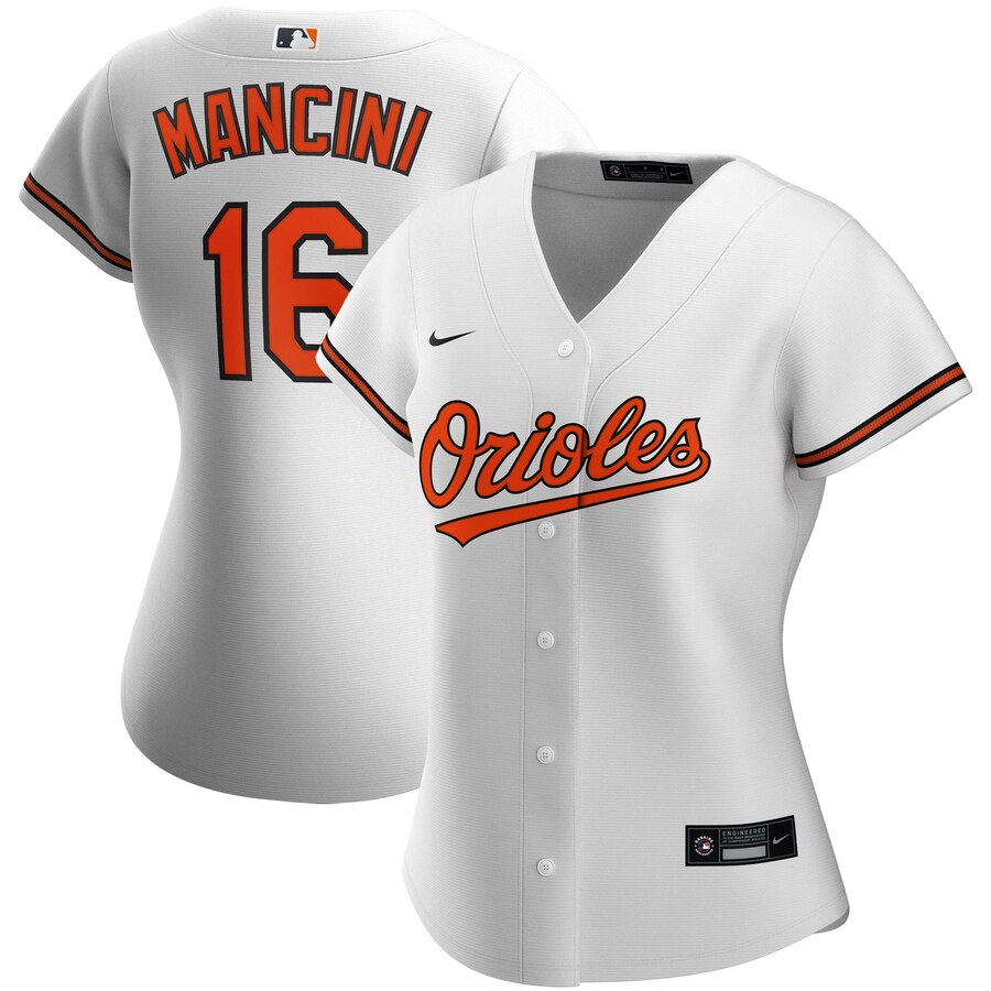 Baltimore Orioles #16 Trey Mancini Nike Women Home 2020 MLB Player Jersey White
